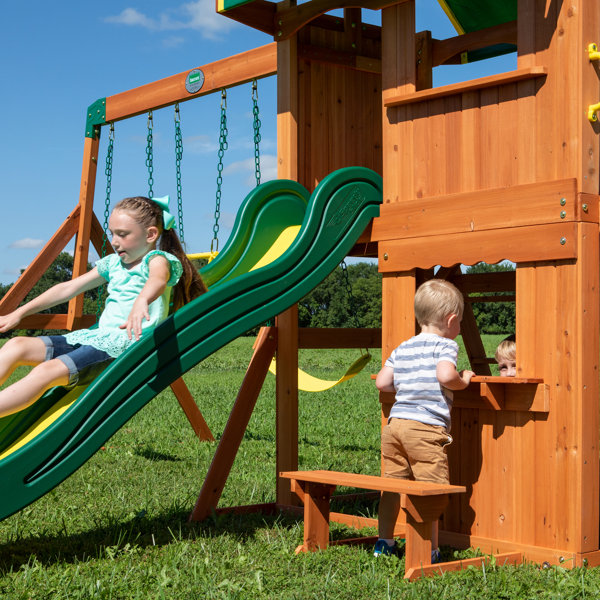 Backyard Discovery Somerset Cedar Swing Set & Reviews Wayfair
